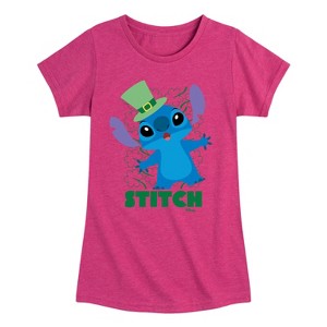Girls' - Disney - St. Patrick's Day Fitted Short Sleeve Graphic T-Shirt - 1 of 4