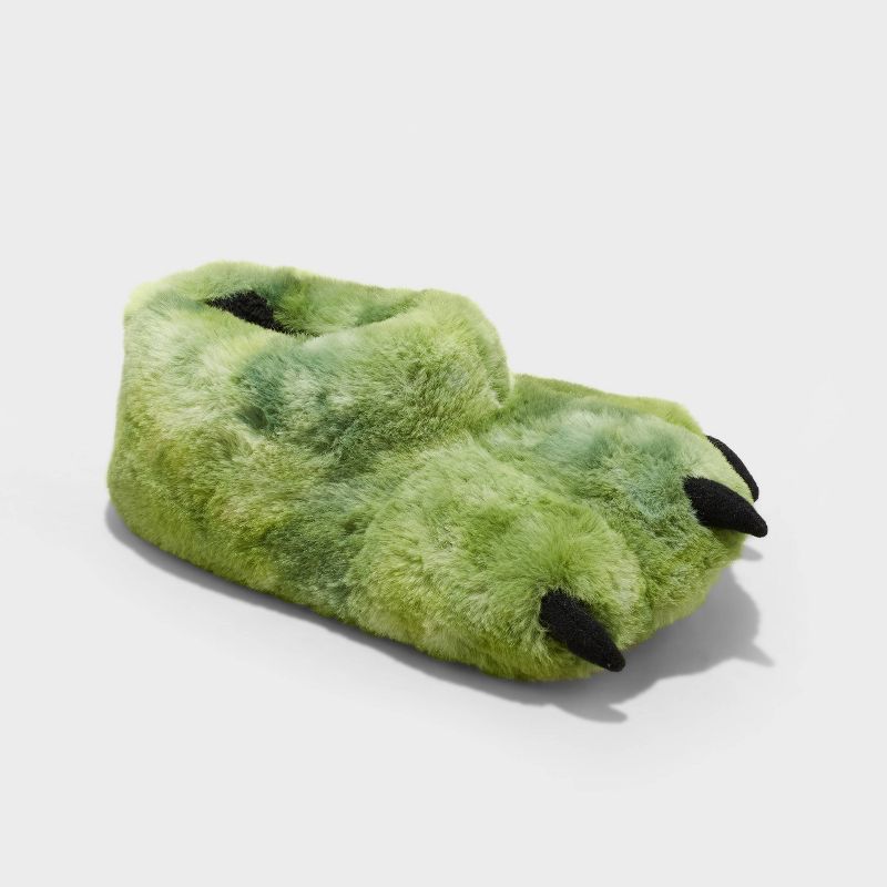 Boys' Kai Dinosaur Foot Slippers - Cat & Jack™ Green, 1 of 5
