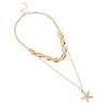 SOHI Women's California Gold The Bahamas Multi-Layer Necklace - 2 of 4