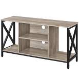 Yaheetech 47inch TV Stand 47-Inch Wide TV Console Table, Gray