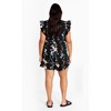 Women's Plus Size Fee Print Playsuit - black | CITY CHIC - image 2 of 4