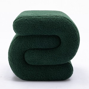 GDFStudio Mila 19.3" Teddy S-Shape Ottoman/Footstool - 1 of 4