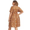 LXT-Plus Size Summer Dress Women's  A-Line Swing Floral Party Midi Dresses - 3 of 4