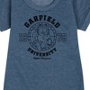 - Garfield - Ath Dept Running Graphic Short Sleeve Fleece Dress - 2 of 4