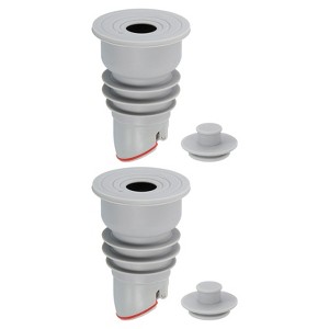 Unique Bargains Silicone Anti-Odor Ring Washing Machine Sealing Drain Stoppers 2 Pcs - 1 of 4