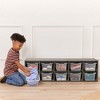 ECR4Kids Streamline 10 Cubby Tray Cabinet with 10 Scoop Front Storage Bins, 2x5, Grey Wash - 4 of 4