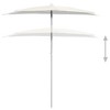 vidaXL Garden Half Parasol with Pole 70.9"x35.4" Sand - 4 of 4