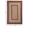 Colonial Mills Tiburon Braided Rug, Rusted Rose 4'x6', Rectangle Shape - 3 of 4