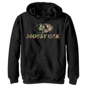 Boy's Mossy Oak Natured Filled Logo Pull Over Hoodie - 1 of 4