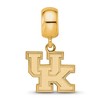 Black Bow Jewelry 14k Yellow Gold Plated Sterling Silver Kentucky Wildcats NCAA Bead Charm - 2 of 4