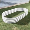 NAYSAYE Planter Raised Garden Bed Kit Galvanized Metal Planter Raised Bed Easy Assembly Rust Resistant for Indoor Outdoor Garden, Silver, 72"*36"*12" - 4 of 4