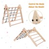 3 In 1  Children's Collapsible Triangle Set,Toddler Climbing Toys, Indoor Playground Wooden Climbing Set - 3 of 4