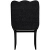 Meridina Furniture,Shaw Black Chenille Fabric Upholstered Dining Chair - 3 of 4
