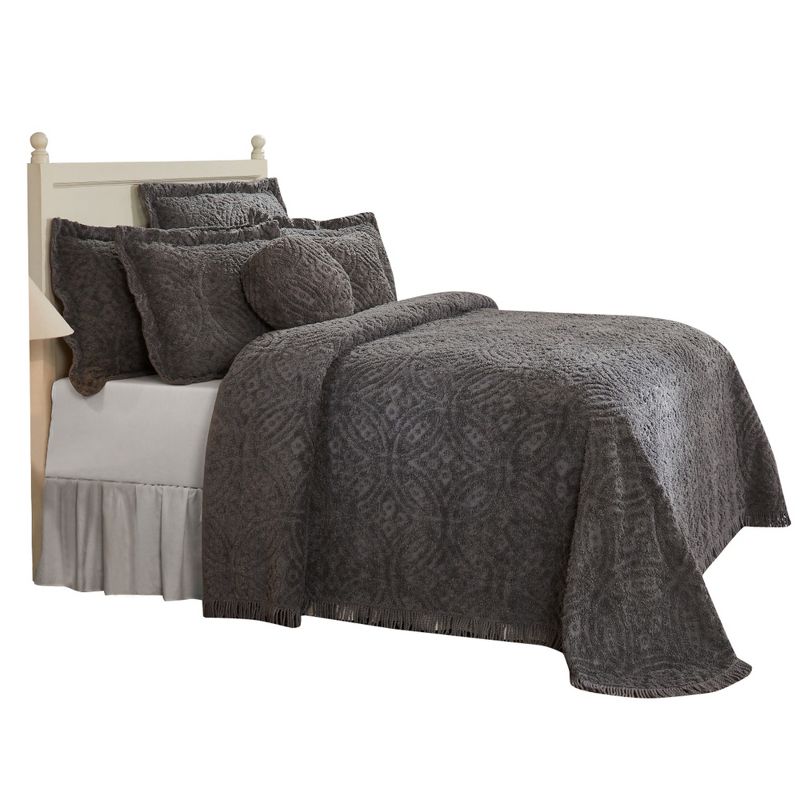 Wedding Ring Collection 100% Cotton Tufted Unique Luxurious Bedspread & Sham Set - Better Trends, 3 of 7