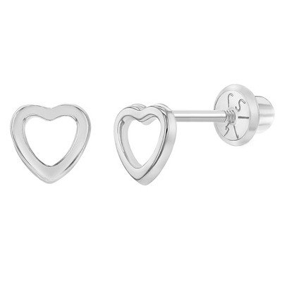 Girls' Tiny Heart Screw Back 14k Gold Earrings - In Season Jewelry : Target