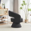 Swivel Accent Chair Armchair, Round Barrel Chair in Fabric for Living Room Bedroom - 4 of 4