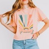 Simply Sage Market Women's Retro Peachy Relaxed Fit Cropped Tee - 2 of 3