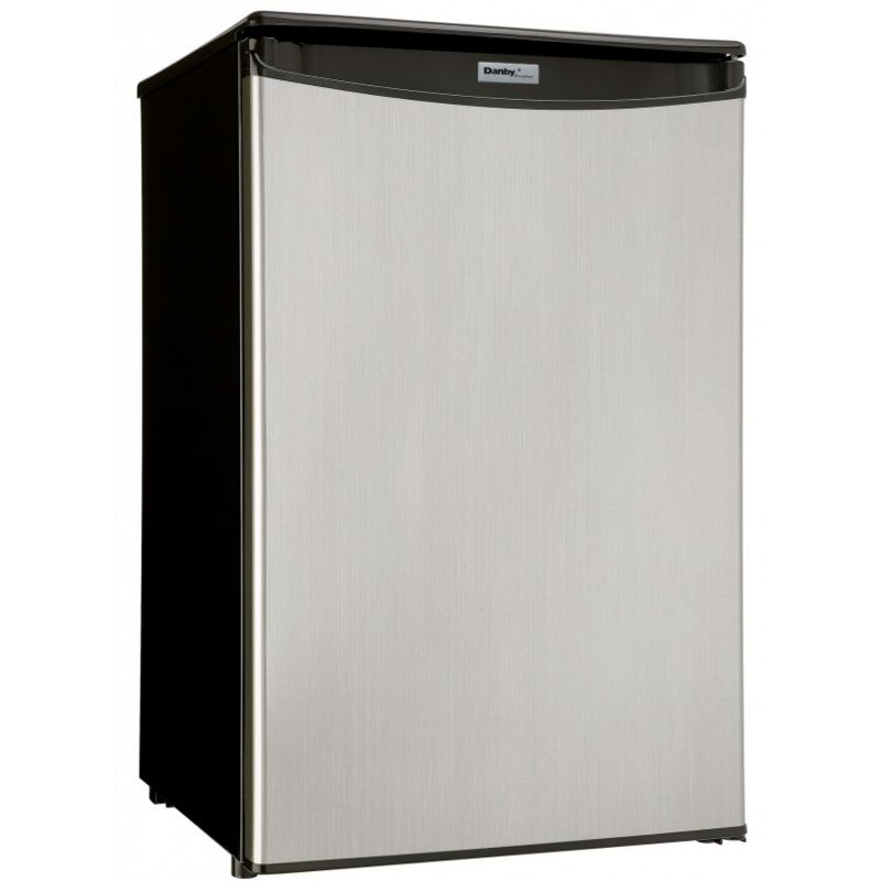 Danby DAR044A4BSLDD 4.4 cu. ft. Compact Fridge in Stainless Steel, 2 of 9