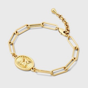 Bijoux Sport by Luv Aj MLB Gold Plated Brass Oval Coin Bracelet - 1 of 4