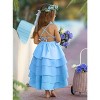 Pretty Petal Blues Tiered Dress Mia Belle Girls - 3 of 4