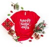 Simply Sage Market Whimsical Happy Holla Days Short Sleeve Tee - M - Red - 2 of 4