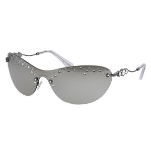 Swarovski SK 7023 40096G Womens Irregular Sunglasses Gunmetal 37mm - 1 of 3