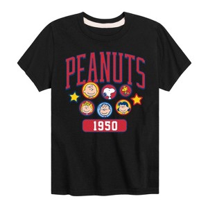 Boys' - Peanuts - Peanuts Crew Athletic Short Sleeve Graphic T-Shirt - 1 of 4
