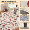 Modern Washable Foldable Rug, Soft Floor Rug with Non Slip Backing, Low Pile Stain Resistant Area Rug for Living Room Dorm Office Decor - 4 of 4