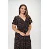WEST K Womens Georgia Plus Size Flutter Sleeve High Low Hem Dress - 3 of 4