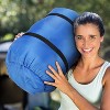 LakeForest"2-Person Lightweight Sleeping Bag for Adults & Kids, Water-Resistant, Cotton Liner, 3-Season Use"Blue - 4 of 4