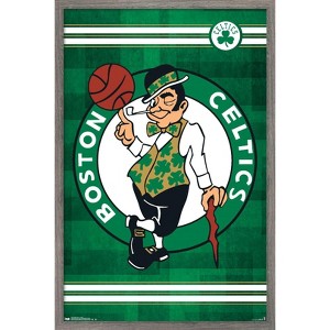 Trends International NBA Boston Celtics - Logo 14 Framed Wall Poster Prints - 1 of 4