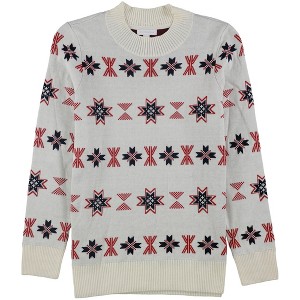 Charter Club Womens Mock-Neck Snowflake Knit Sweater - 1 of 1