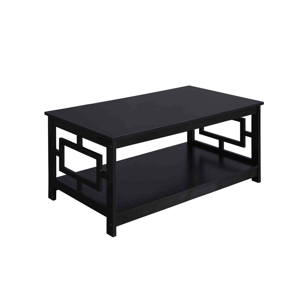 Photos - Coffee Table Breighton Home Town Square  with Shelf Black
