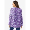 Woman Within Perfect Printed Long-Sleeve Crewneck Tee - 3 of 4