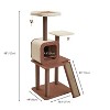 Two by Two Ann Arbor - Beige Scratching Post Cat Furniture - 53.4 in. Tall - 4 of 4