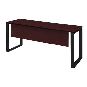 60x24 Palace Training Table With Modesty Panel Cherry/black