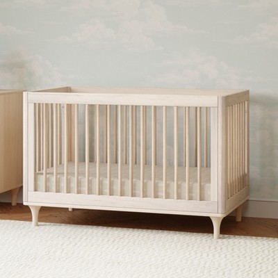 Washed Natural Pine 3-in-1 Convertible Crib with Toddler Rail
