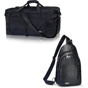 Paaaawaters 65L Duffle Bag & Fmeida Anti-Theft Crossbody Sling Bag - 1 of 3