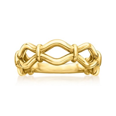 RS Pure by Ross-Simons 18kt Gold Vermeil Open-Loop Ring