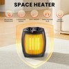 R.W.FLAME Portable Electric Tabletop Space Heater Space Heater, quiet, Overheat Protection for Home/Office, BLACK - 2 of 4