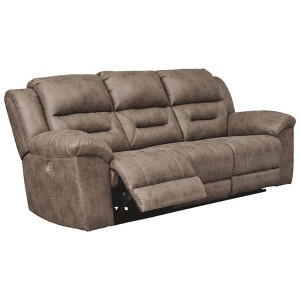 Stoneland Power Reclining Sofa Fossil Brown - Signature Design by Ashley
