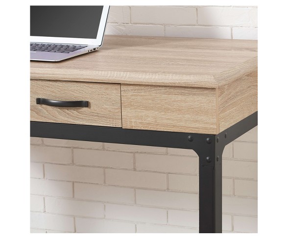 Toledo Computer Desk - White Oak - Whalen