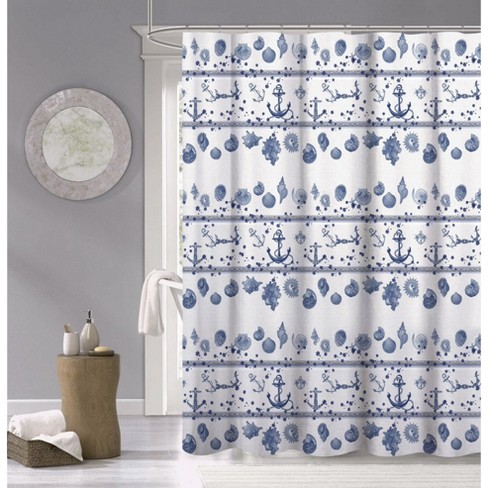 Dainty Home 3d Printed Textured 100% Cotton Shower Curtain : Target