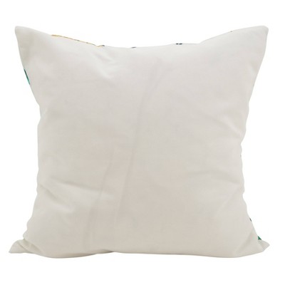 18'' Square Pineapple Print Polyester Throw Pillow