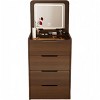 COMHOMA 3 in 1 Vanity Desk with Mirror, Small Make Up Vanity Set with Visible Glass Desktop, 4 Drawers, Dressing Table for Bedroom - 4 of 4
