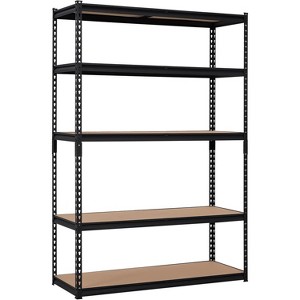 Heavy Duty Storage Shelves, 5 Tier Durable Metal Construction, Adjustable Shelving, Storage Utility Rack Shelf Unit for Garage, Kitchen, Warehouse - 1 of 4