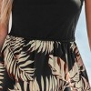 Women's Tropical Leaf Print Strapless Beach Dress - Cupshe - 2 of 4