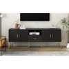 68.9" Modern TV Stand with 1 Drawer, 2 Cabinets, Sideboard Cabinet with Cable Management and Anti-Tip Device for Living Room - 4 of 4