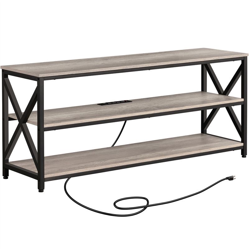 Yaheetech 55 Inch Industrial TV Stand 3-Layer TV Shelf, 1 of 8