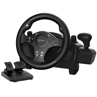 NBCP Game Racing Wheel with Pedals, 270° Steering Wheels PC with Vibration Feedback, Racing Steering Wheel compatible with PS4, Xbox Series X/S